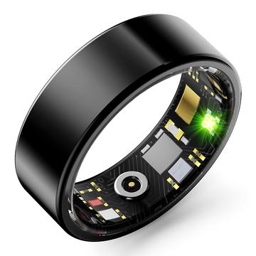 R11M Stylish Smart Ring - Size: 10/19.8mm - Black