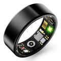 R11M Stylish Smart Ring - Size: 7/17.3mm - Black