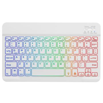 RGB-030 10-Inch Wireless Bluetooth Keyboard with RGB Backlight - US Layout