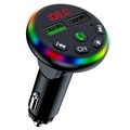 RGB LED Bluetooth FM Predajnik / Auto Punjač F13 sa 2x USB