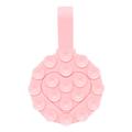 RK-X18/19 Silicone Heart-Shaped Suction Cup Phone Holder - Double-Sided, Detachable Mount - Pink