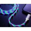 Reekin LED Floating RGB 3-in-1 Cable - MicroUSB, Lightning, USB-C - 1m