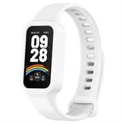 Xiaomi Smart Band 9 Active/Redmi Band 3 Zamenski Silikonski Kaiš sa Integrisanim Okvirom - Beli