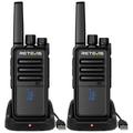 Retevis RT668H Walkie Talkies with Hidden Display Screen - Black