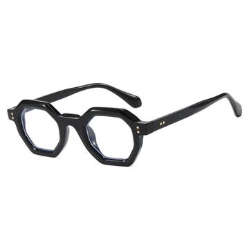 Retro Blue Light Blocking Eyeglasses - Black