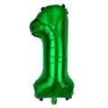 Dekorativni Folija-Balon u Obliku Broja za Višekratnu Upotrebu - 80cm - Zeleni