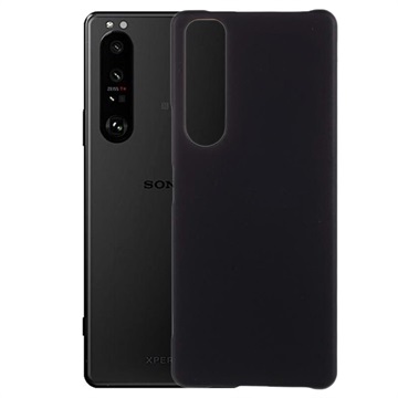 Sony Xperia 1 III Gumirana Plastična Zaštitna Maska - Crna