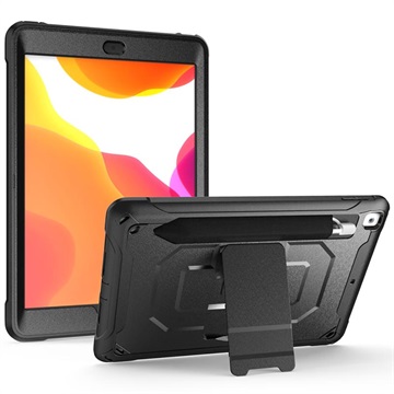 Rugged Series iPad 10.2 2019/2020/2021 Hybrid Maska sa Postoljem - Crna
