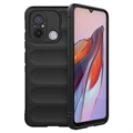 Xiaomi Redmi 12C/Poco C55 Rugged Serija TPU Maska - Crna