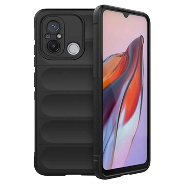 Xiaomi Redmi 12C/Poco C55 Rugged Serija TPU Maska - Crna