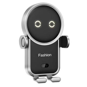 Astronaut Bežični Auto Punjač / Držač S20 - 15W - Srebrni / Crni