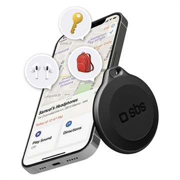 SBS Track My Circle Waterproof IP65 Item Tracker - Apple Find My Compatible