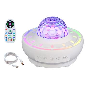 SSL001-C Portable Star-Projector Lamp and Bluetooth Speaker - White