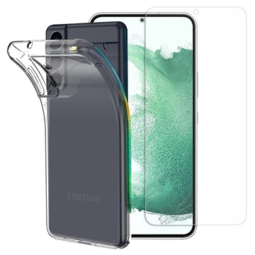Saii 2-u-1 Samsung Galaxy S22 5G TPU Maska & Zaštitno Kaljeno Staklo - 9H