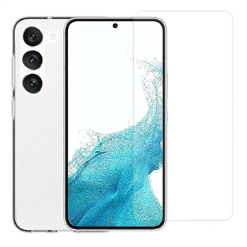 Saii 2-u-1 Samsung Galaxy S23 5G TPU Maska & Zaštitno Kaljeno Staklo - 9H