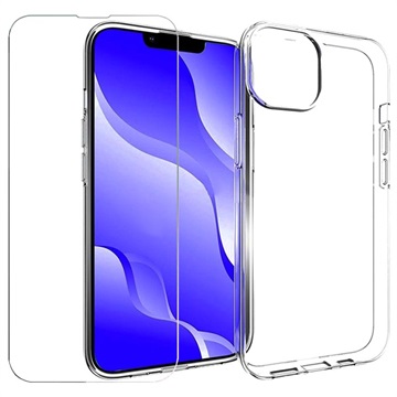 Saii 2-u-1 iPhone 14 TPU Maska & Zaštitno Kaljeno Staklo - 9H