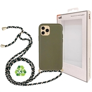 Saii Eco Line iPhone 11 Pro Biorazgradiva Zaštitna Maska sa Trakom - Zelena