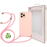 Saii Eco Line iPhone 11 Pro Biorazgradiva Zaštitna Maska sa Trakom - Roze