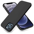 Saii Premium iPhone 13 Pro Max Liquid Silikonska Futrola - Crna