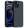 Saii Premium iPhone 14 Plus Liquid Silikonska Futrola - Crna