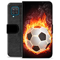 Samsung Galaxy A12 Premijum Futrola-Novčanik - Fudbalski Plamen