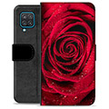 Samsung Galaxy A12 Premijum Futrola-Novčanik - Ruža