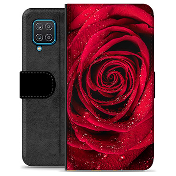 Samsung Galaxy A12 Premijum Futrola-Novčanik - Ruža
