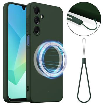 Samsung Galaxy A17 Maska od Tečnog Silikona - Kompatibilna sa MagSafe - Tamnozelena