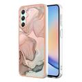 Samsung Galaxy A25 Marble Pattern Galvanizirana IMD TPU Maska