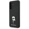 Samsung Galaxy A36 Karl Lagerfeld Fixed Glitter Metal Ikonik Case - Black