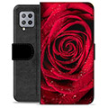Samsung Galaxy A42 5G Premijum Futrola-Novčanik - Ruža