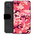 Samsung Galaxy A51 Premijum Futrola-Novčanik - Pink Kamuflaža