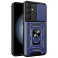 Samsung Galaxy A55 Hibridna Maska sa Rotirajućim Prstenom i Štitnikom za Kameru - Plava