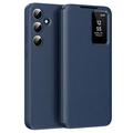 Samsung Galaxy A55 Smart Clear View Flip Case with Card Slot - Sapphire
