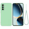 Samsung Galaxy A56 Liquid Silicone Case with Hand Strap - Green