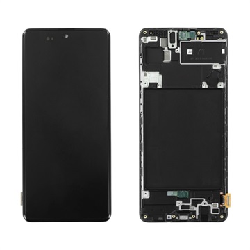 Samsung Galaxy A71 Prednja Maska i LCD Displej GH82-22152A - Crna