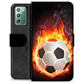 Samsung Galaxy Note20 Premijum Futrola-Novčanik - Fudbalski Plamen