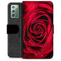 Samsung Galaxy Note20 Premijum Futrola-Novčanik - Ruža