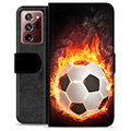 Samsung Galaxy Note20 Ultra Premijum Futrola-Novčanik - Fudbalski Plamen