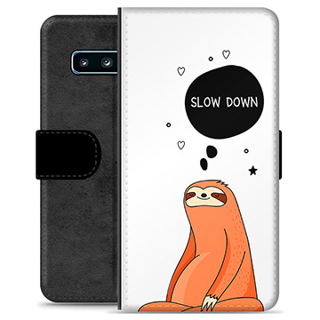 Samsung Galaxy S10+ Premijum Futrola-Novčanik - Slow Down