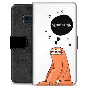 Samsung Galaxy S10e Premijum Futrola-Novčanik - Slow Down