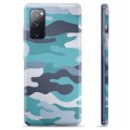 Samsung Galaxy S20 FE TPU Case - Blue Camouflage