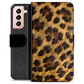 Samsung Galaxy S21 5G Premijum Futrola-Novčanik - Leopard