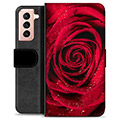 Samsung Galaxy S21 5G Premijum Futrola-Novčanik - Ruža