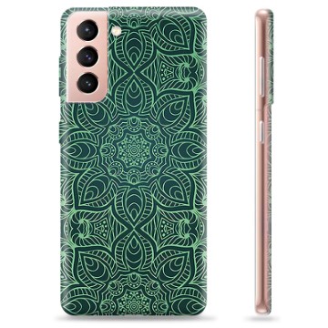 Samsung Galaxy S21 5G TPU Maska - Zelena Mandala