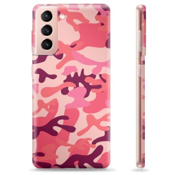 Samsung Galaxy S21 5G TPU Maska - Pink Kamuflaža