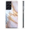 Samsung Galaxy S21 Ultra 5G TPU Maska - Elegantni Mermer