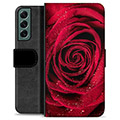 Samsung Galaxy S22+ 5G Premijum Futrola-Novčanik - Ruža