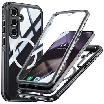 Samsung Galaxy S24 FE Magnetic Case with Tempered Glass Screen Protector - MagSafe Compatible