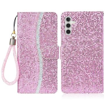 Samsung Galaxy S24 FE Stylish Glitter Wallet Case